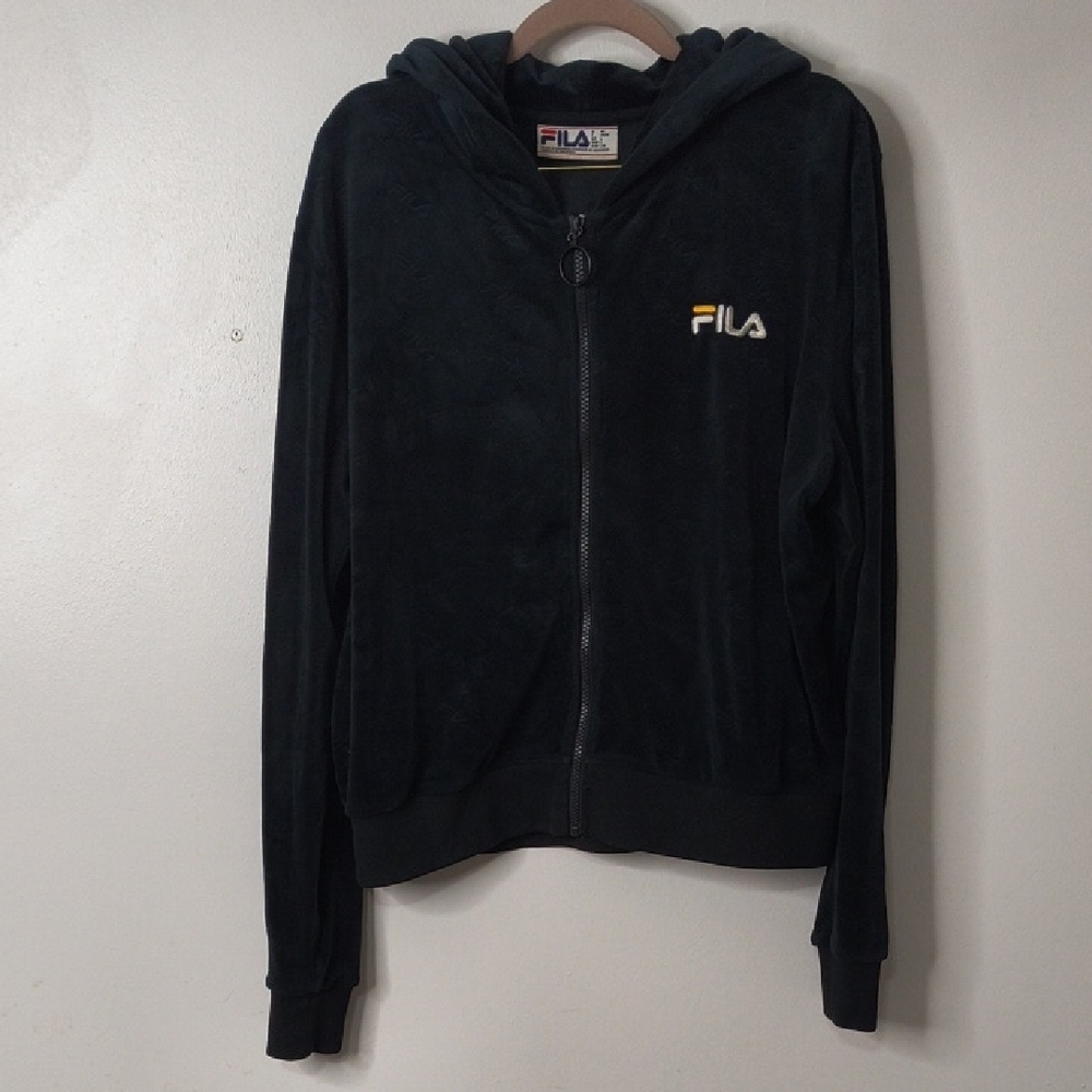 Fila Dark Gray Zip-Up Hoodie